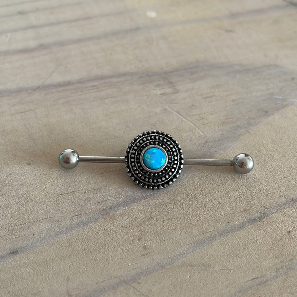 Industrial ear piercing jewelry